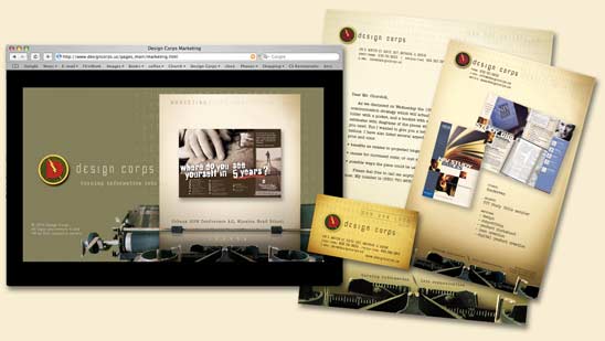 Picture of Design Corps site and materials